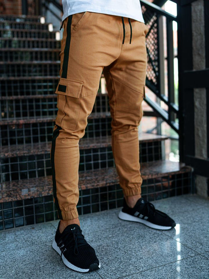 Leather Bound Casual Pants For Men - Af TOP