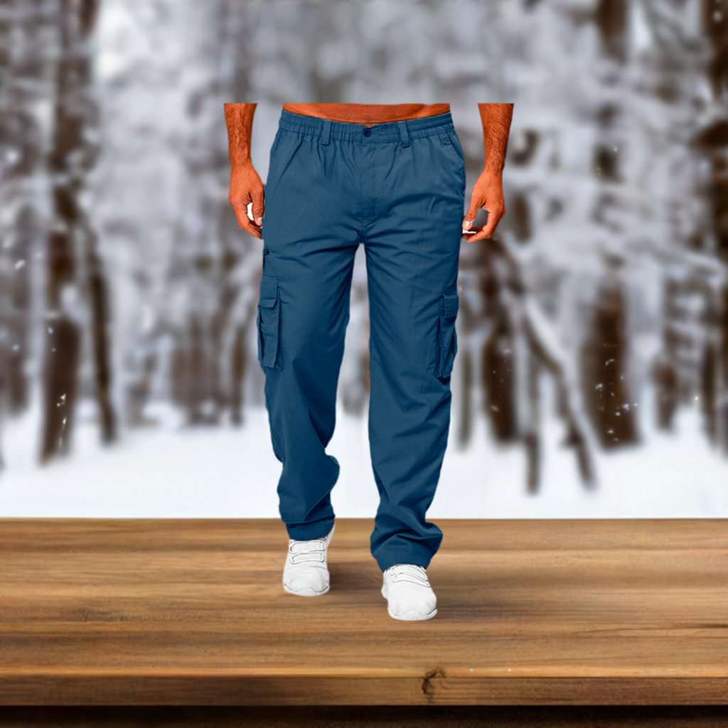 Men's Casual Multi-pocket Loose Straight Cargo Pants Af TOP